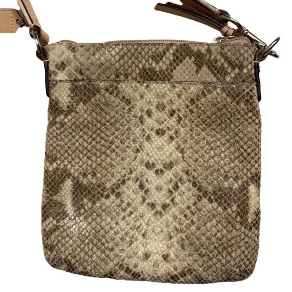 Coach Python Snakeskin Embossed Leather Crossbody… - image 2